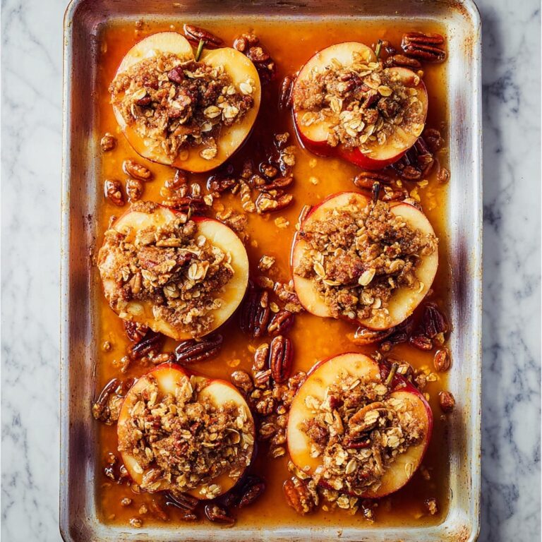 Baked Apples with Oatmeal and Spiced Nut Filling Recipe