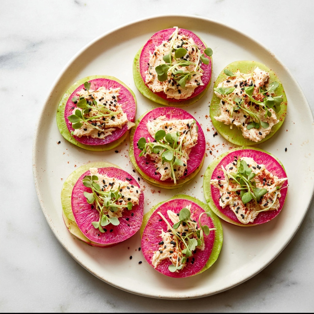 Watermelon Radish Tuna Bites Recipe - Recipe Image