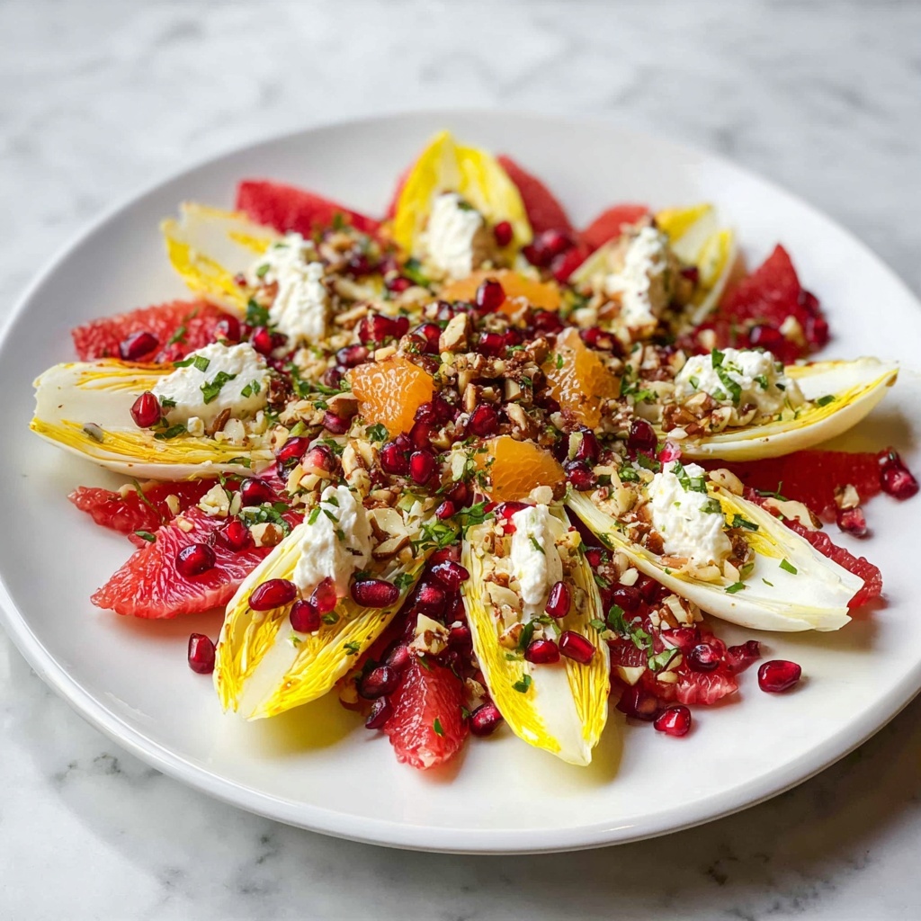 Grilled Feta and Citrus Endive Salad Bites Recipe - Recipe Image
