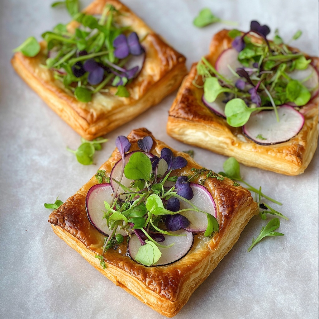 Radish Puff Appetizer Recipe - Recipe Image