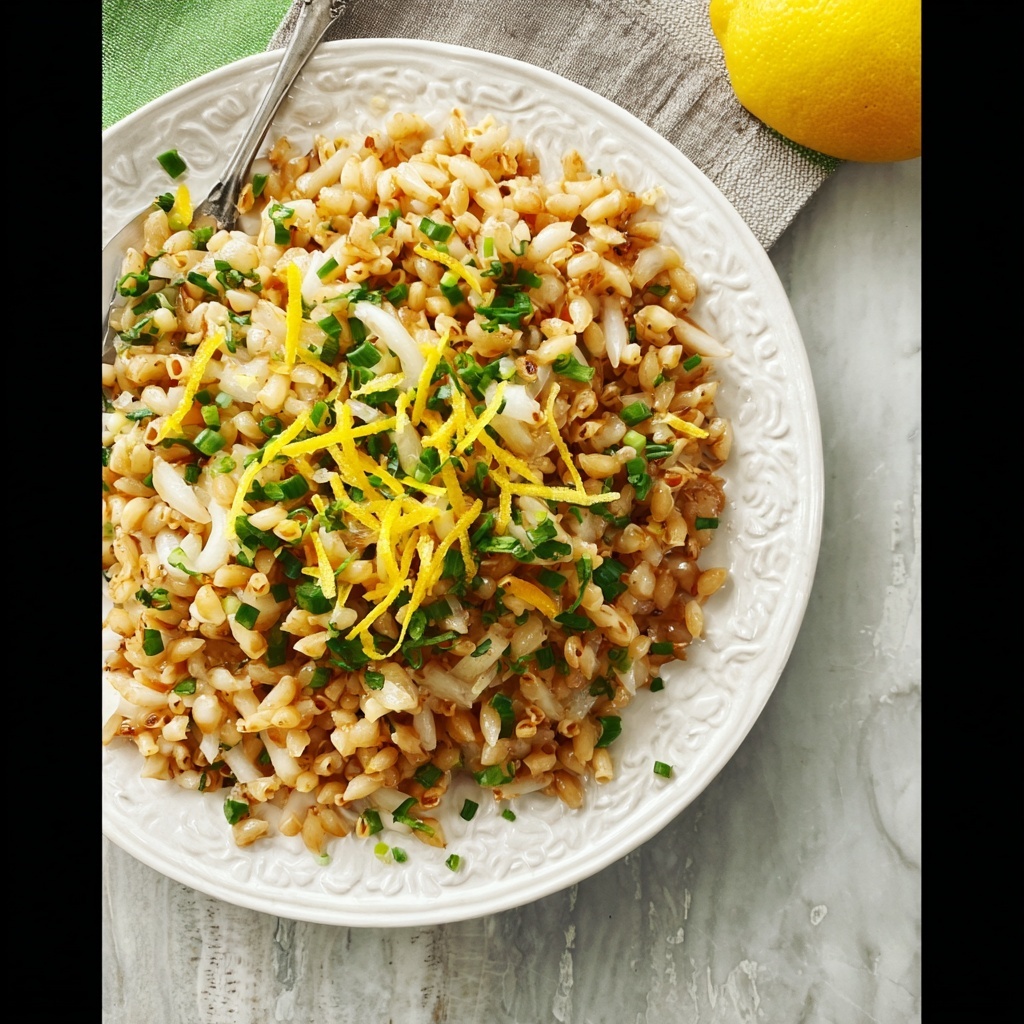 Easy Orzo Pilaf with Lemon and Chives Recipe - Recipe Image