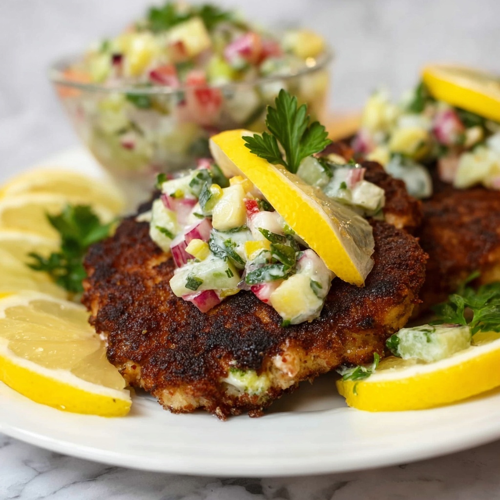 Parmesan Chicken with Cucumber Salsa Recipe - Recipe Image