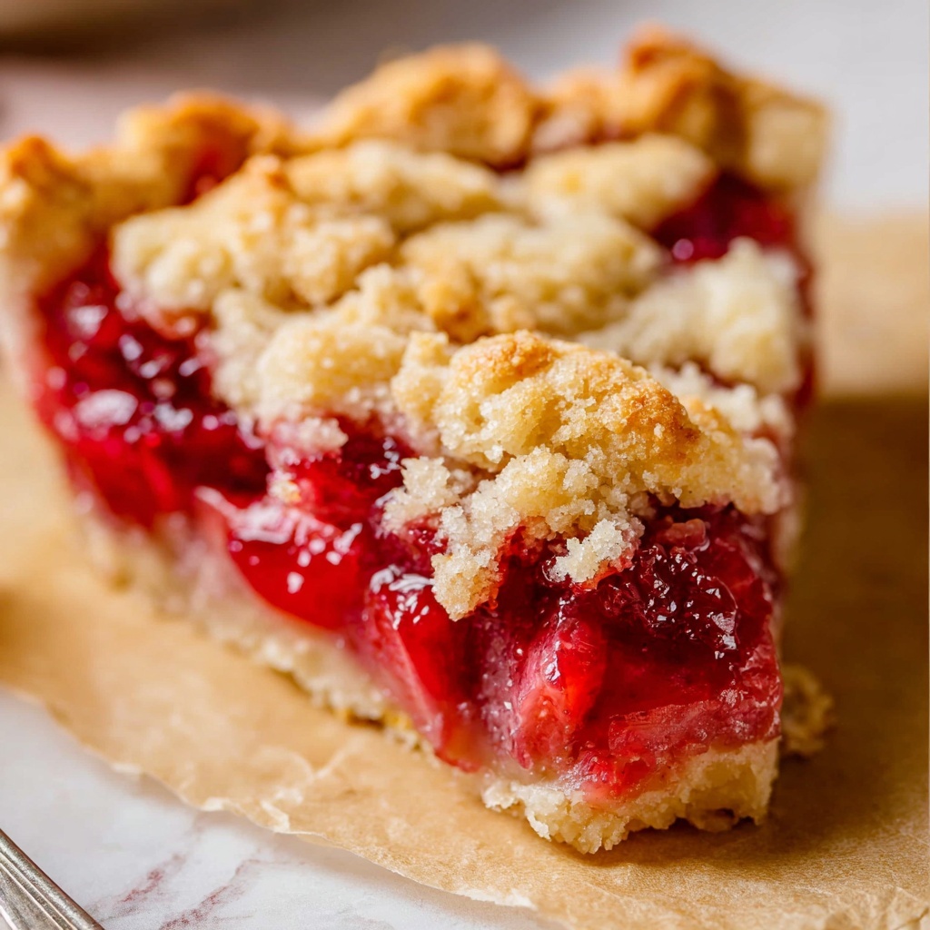 Rhubarb Bars with Shortbread Crust Recipe - Recipe Image