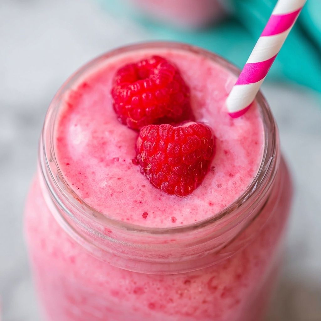 Raspberry Peanut Butter Smoothie Recipe - Recipe Image