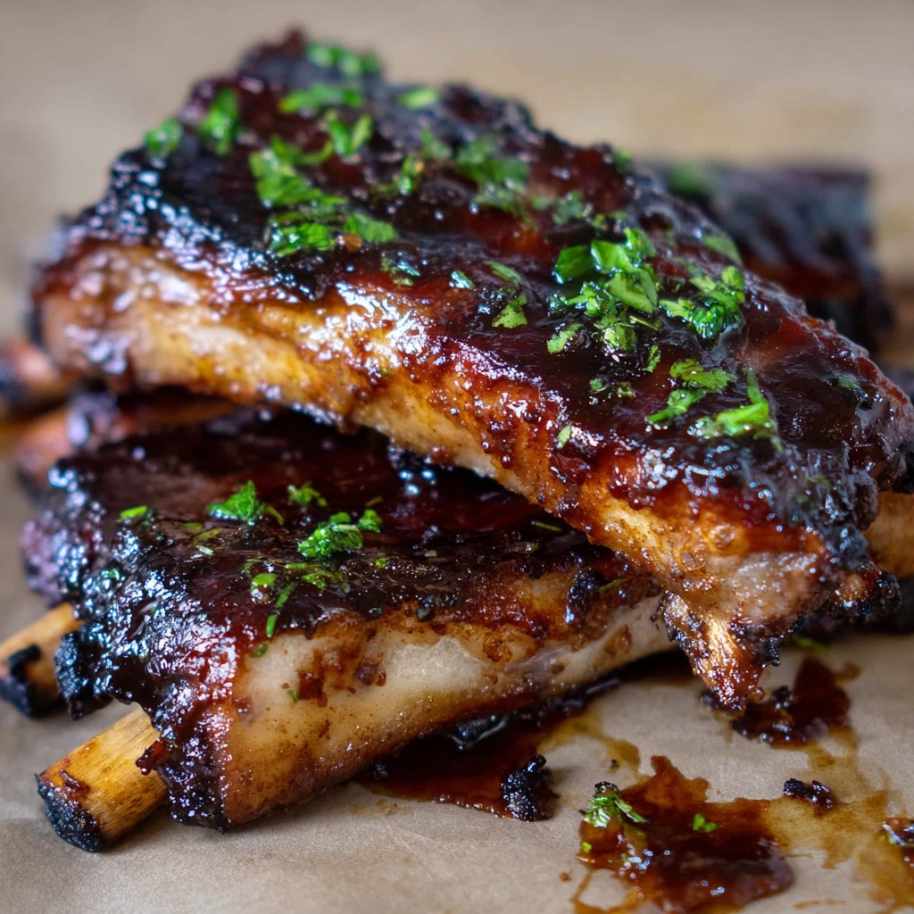Crockpot Pork Ribs with Honey Balsamic Glaze Recipe - Recipe Image