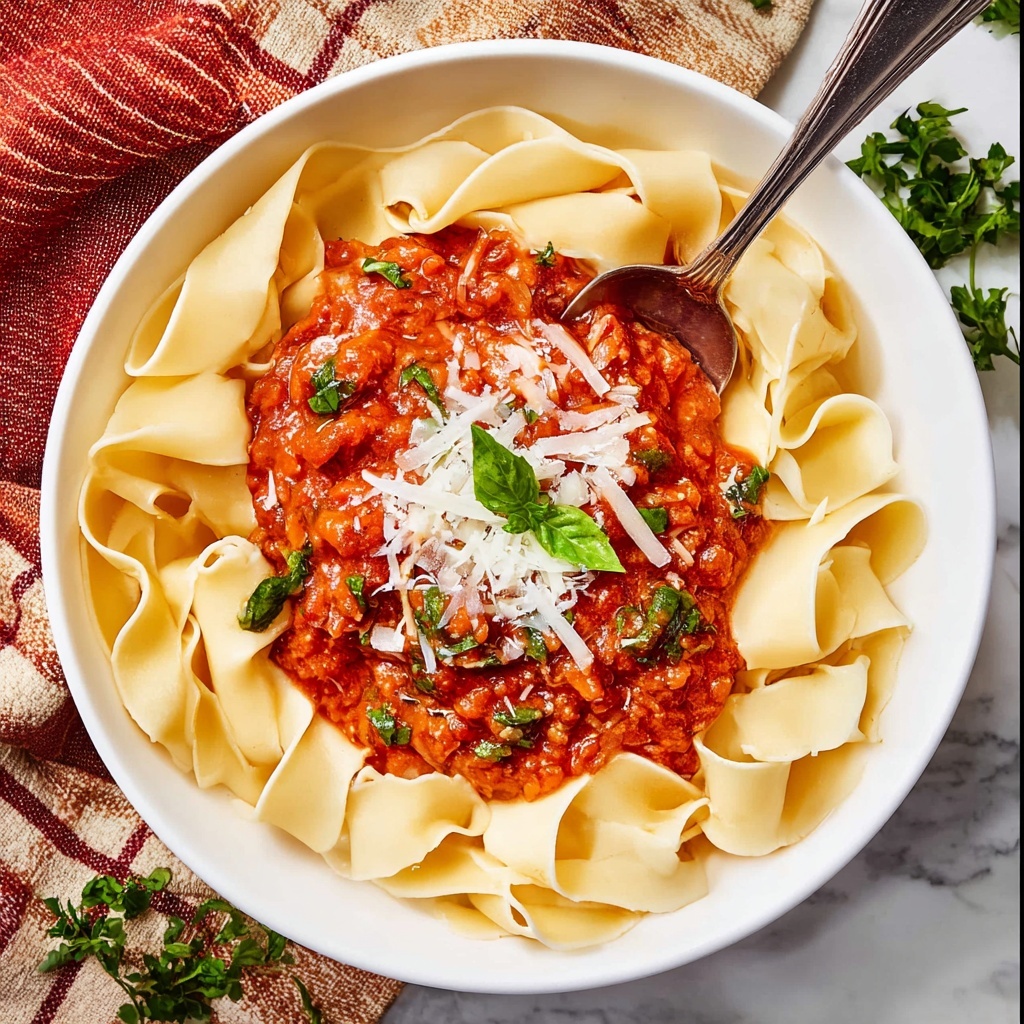 Classic Bolognese Sauce with Italian Sausage and Fresh Herbs Recipe - Recipe Image