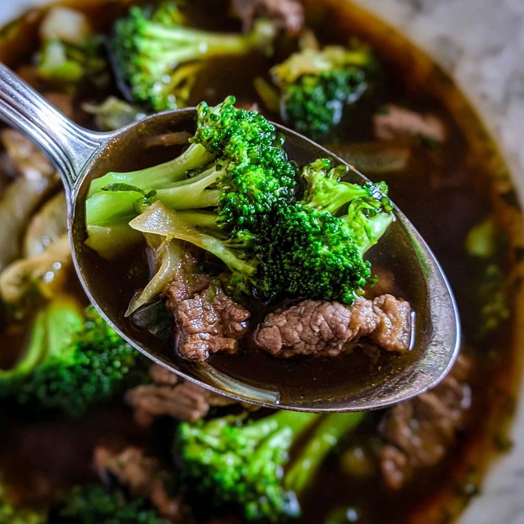 Chinese Broccoli Beef Soup Recipe - Recipe Image