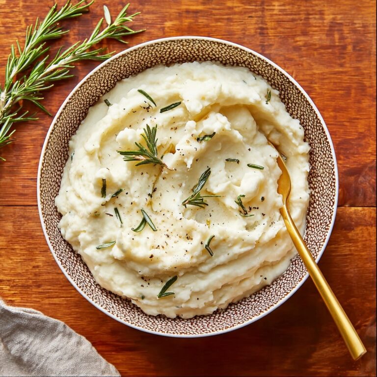 Garlic Mashed Cauliflower Recipe