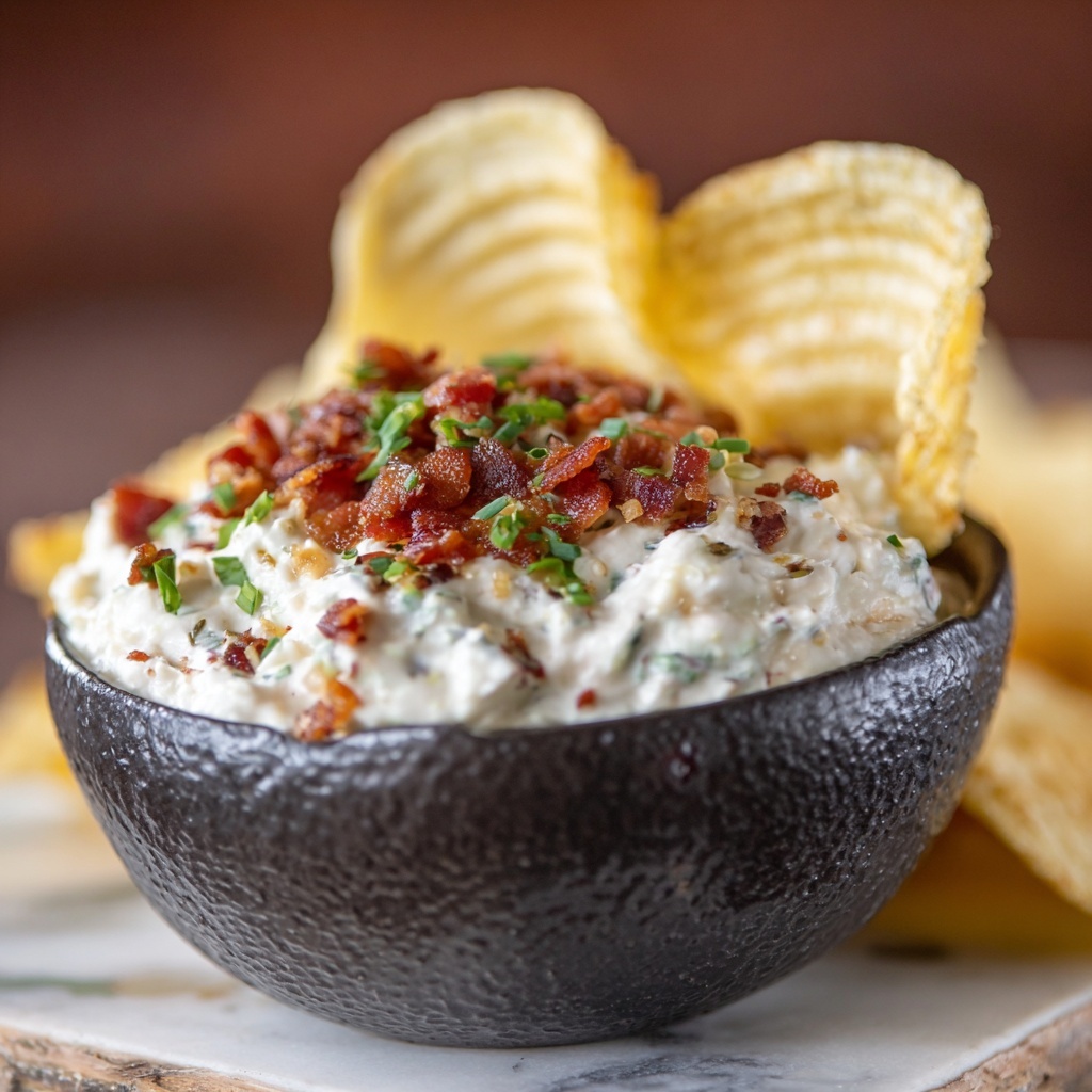 Caramelized Onion Bacon Dip Recipe - Recipe Image