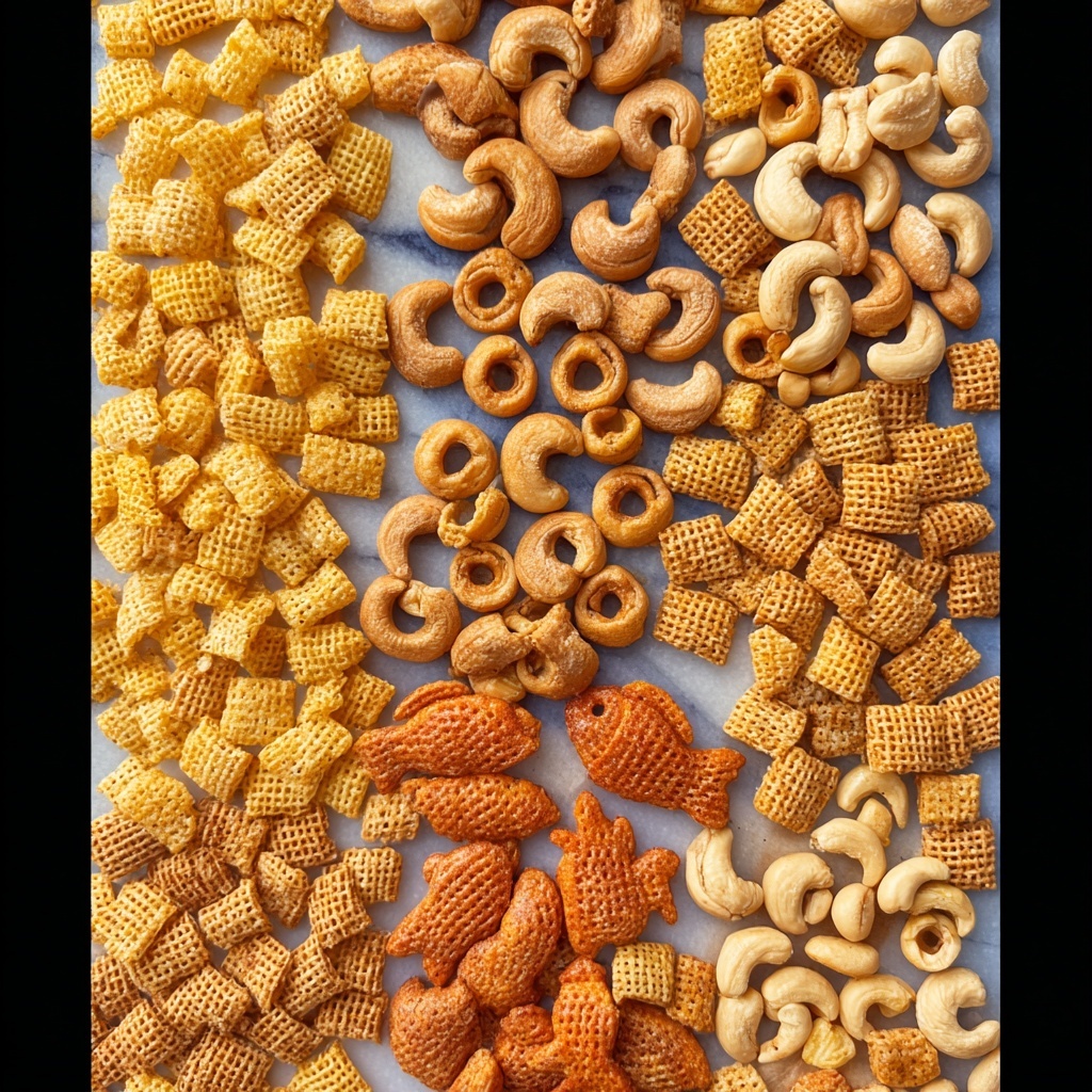 Savory Honey Nut Chex Mix Recipe - Recipe Image