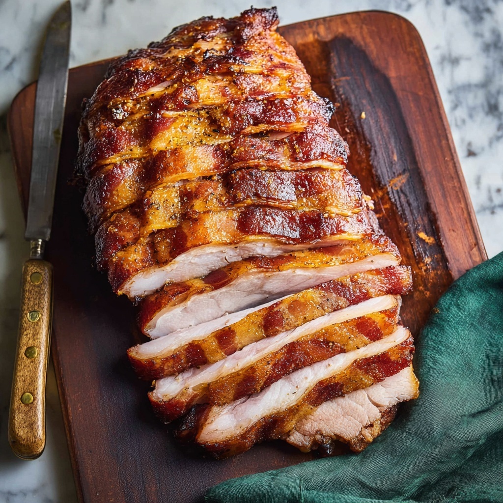 Bacon Wrapped Turkey Breast Recipe - Recipe Image