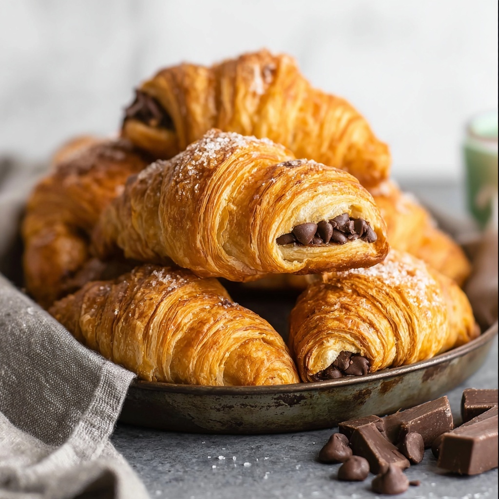 Chocolate Croissant Sheet Pan Baked with Maple, Sea Salt, and Turbinado Sugar Recipe - Recipe Image
