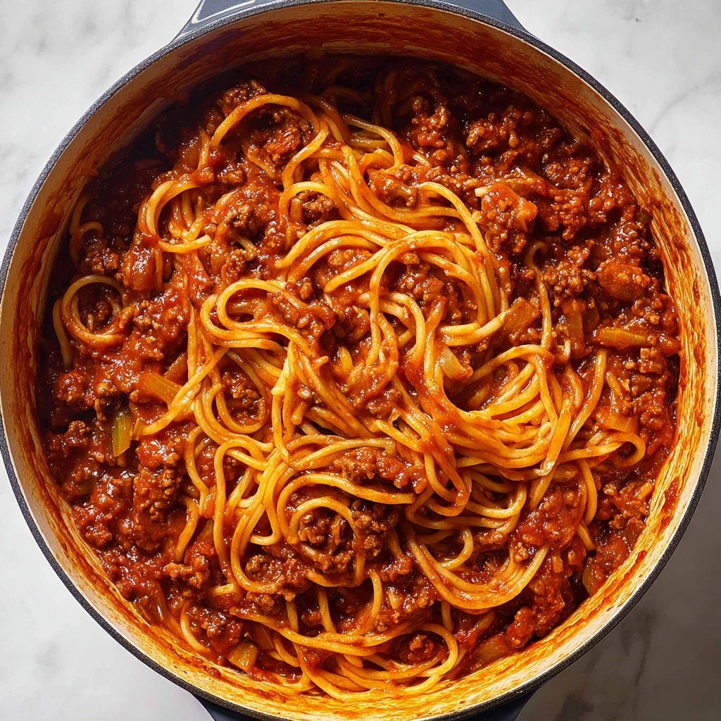 One Pot Pasta Bolognese Recipe - Recipe Image