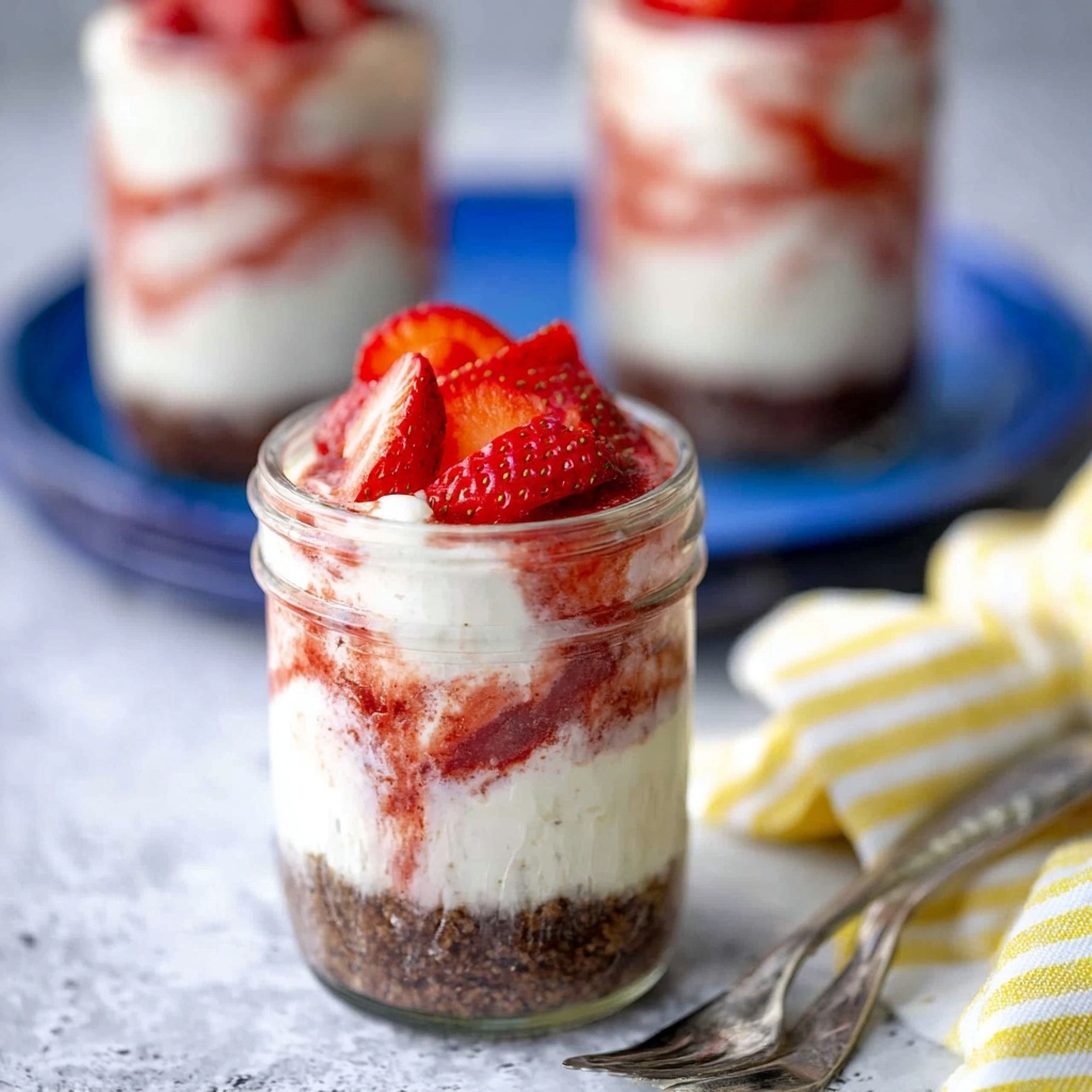 Strawberry Cheesecake Sundae Pots Recipe - Recipe Image