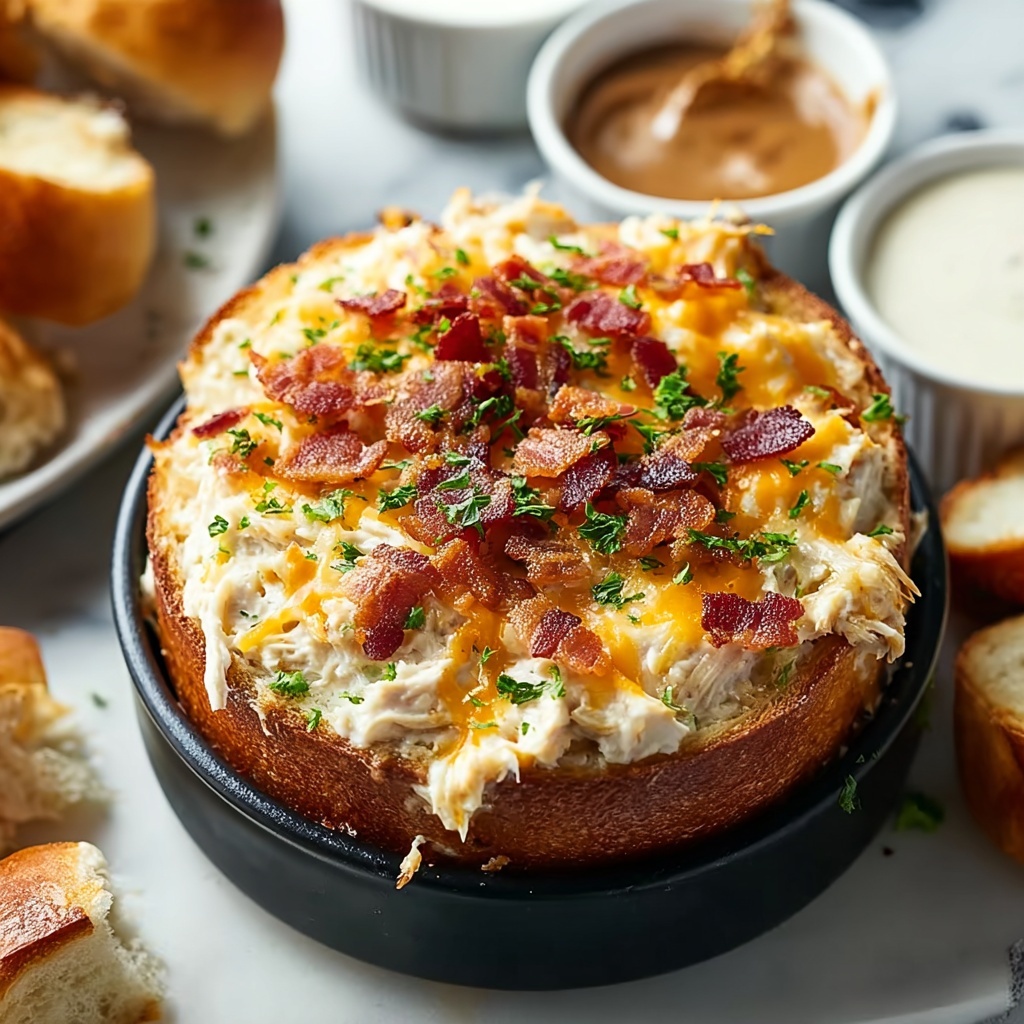 Cheesy Chicken Bacon Ranch Sandwich Recipe - Recipe Image