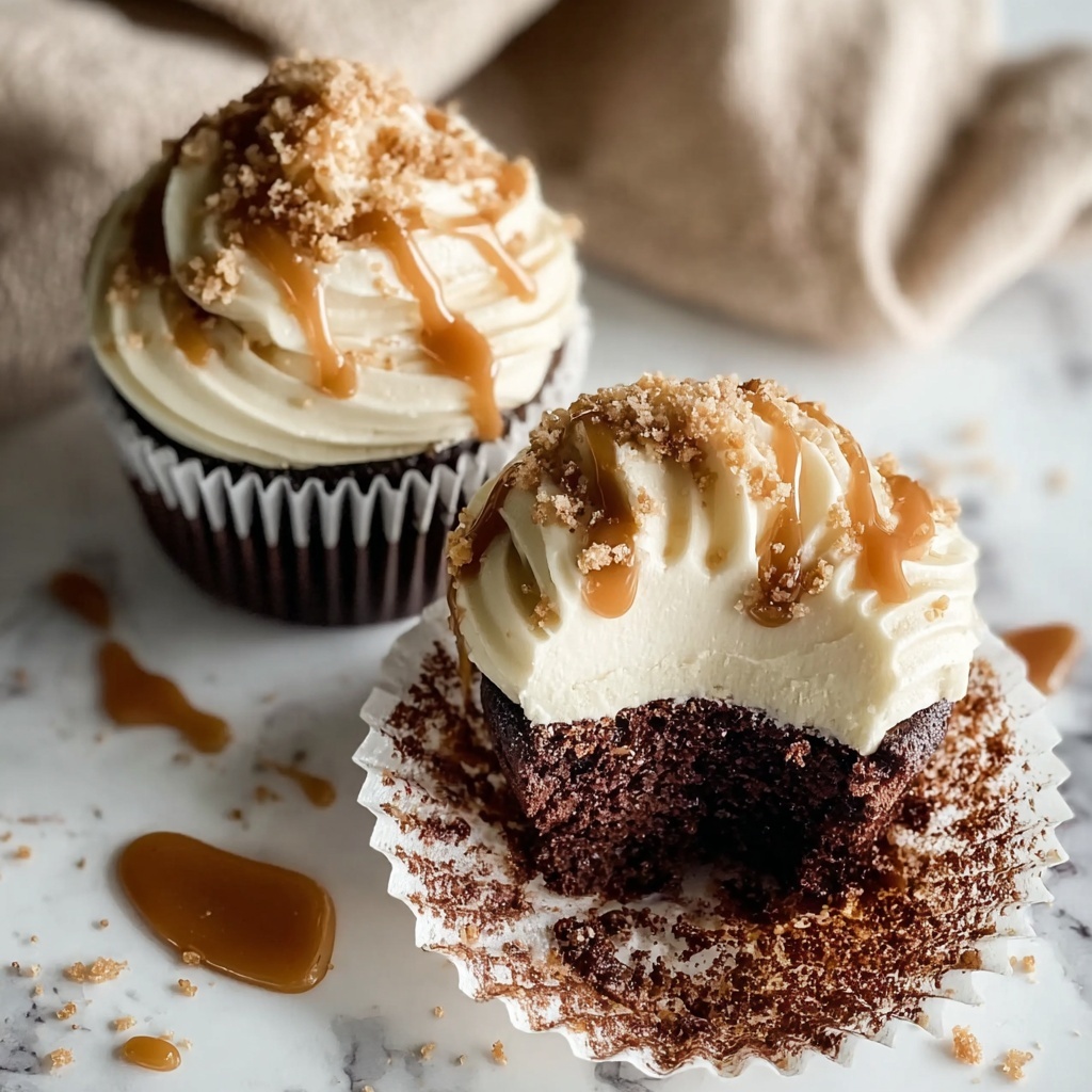 Salted Caramel Cream Cheese Cupcakes Recipe - Recipe Image