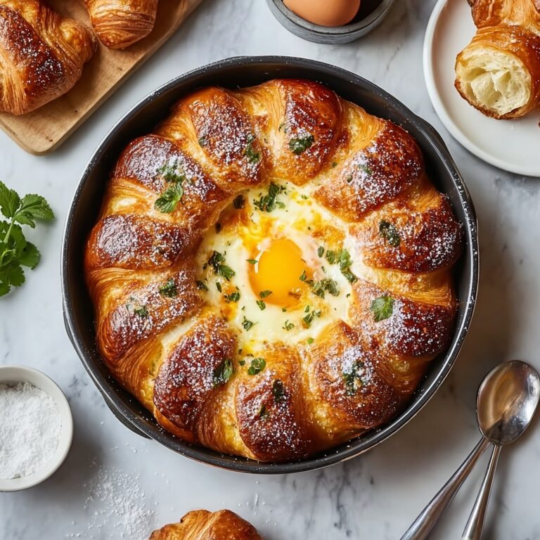 French Toast Casserole with Croissants Recipe