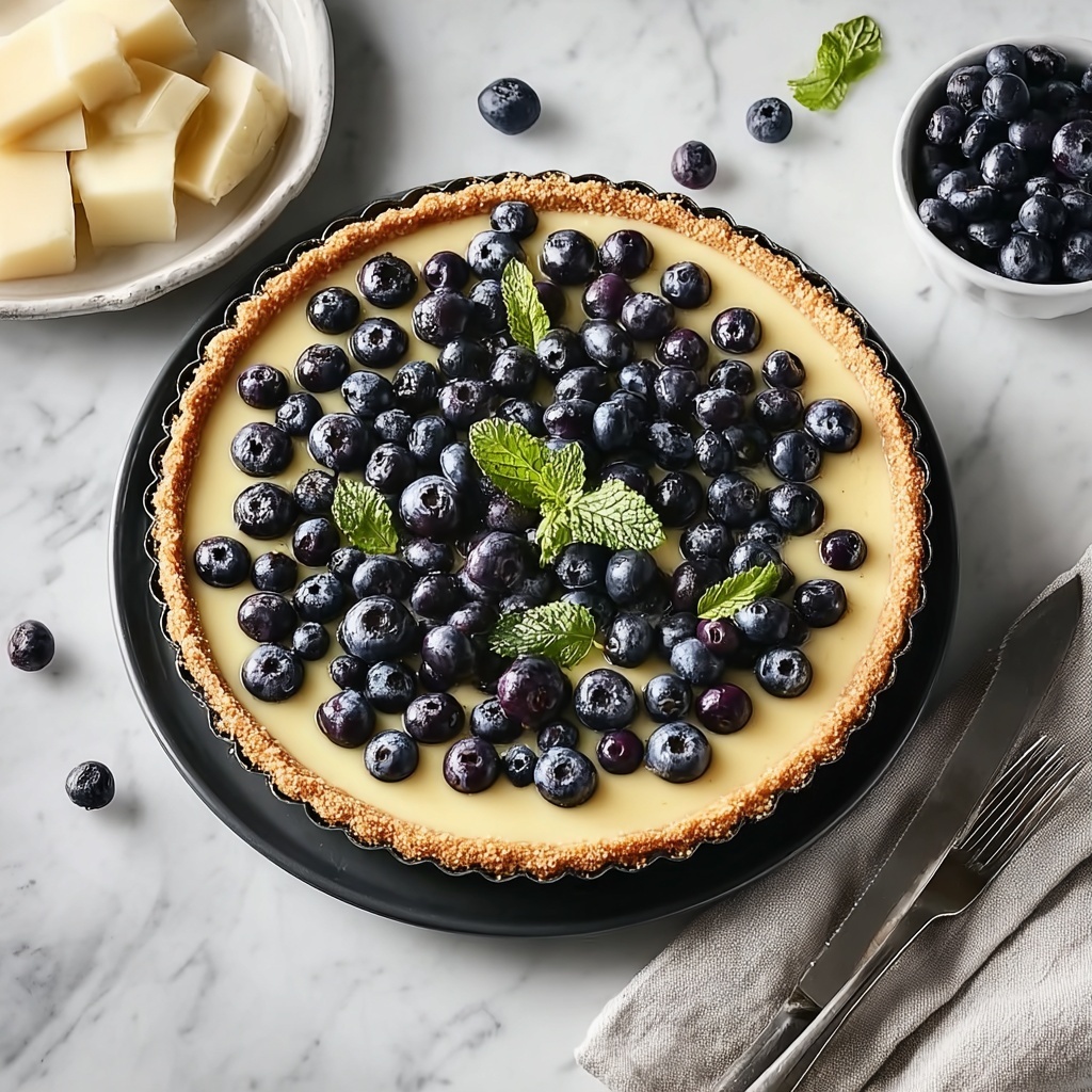 No Bake Blueberry Pie Recipe - Recipe Image