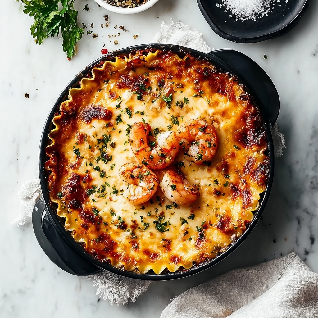 Seafood Lasagna with Lobster and Shrimp Recipe - Recipe Image