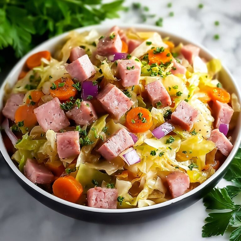 Cabbage and Ham Salad Recipe