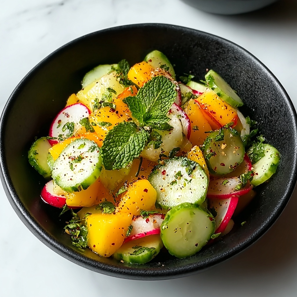 Refreshing Mango Cucumber Salad Recipe - Recipe Image