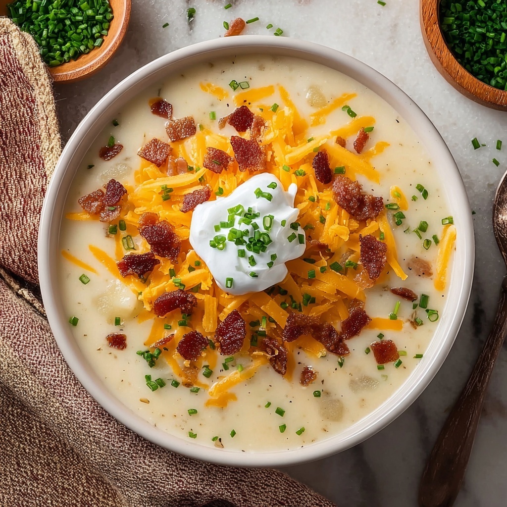 Rich Creamy Baked Potato Soup Recipe - Recipe Image