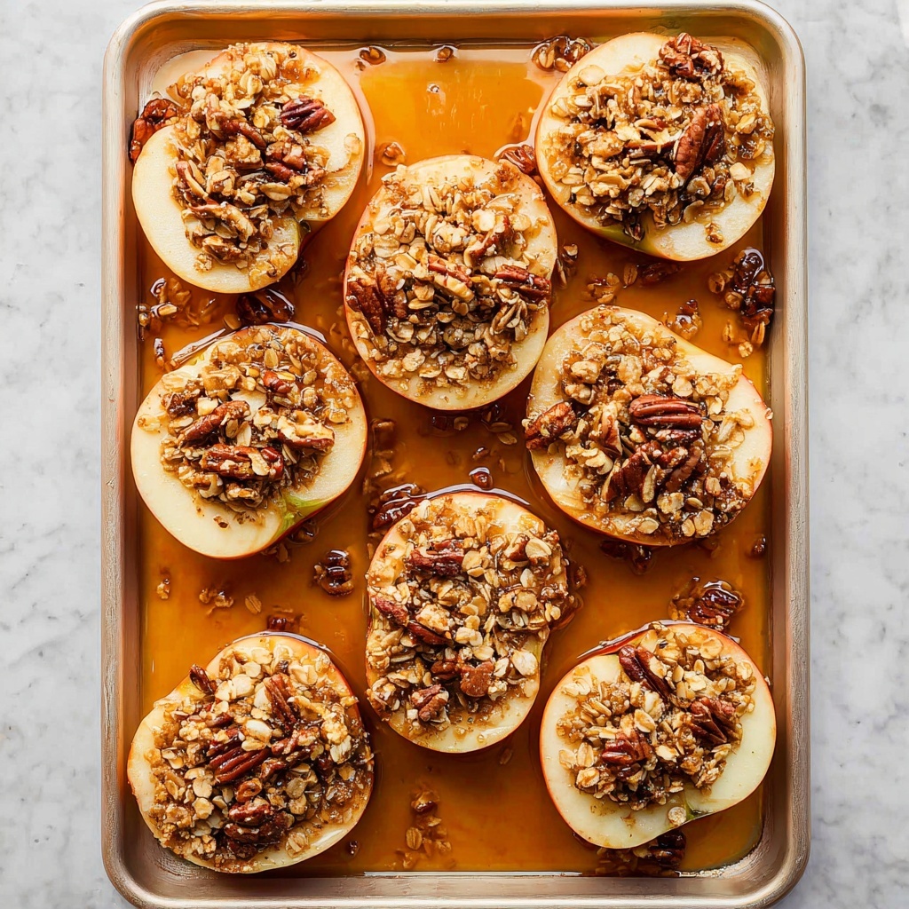Baked Apples with Oatmeal and Spiced Nut Filling Recipe - Recipe Image