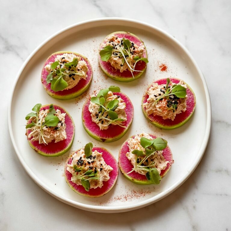 Watermelon Radish Tuna Bites Recipe