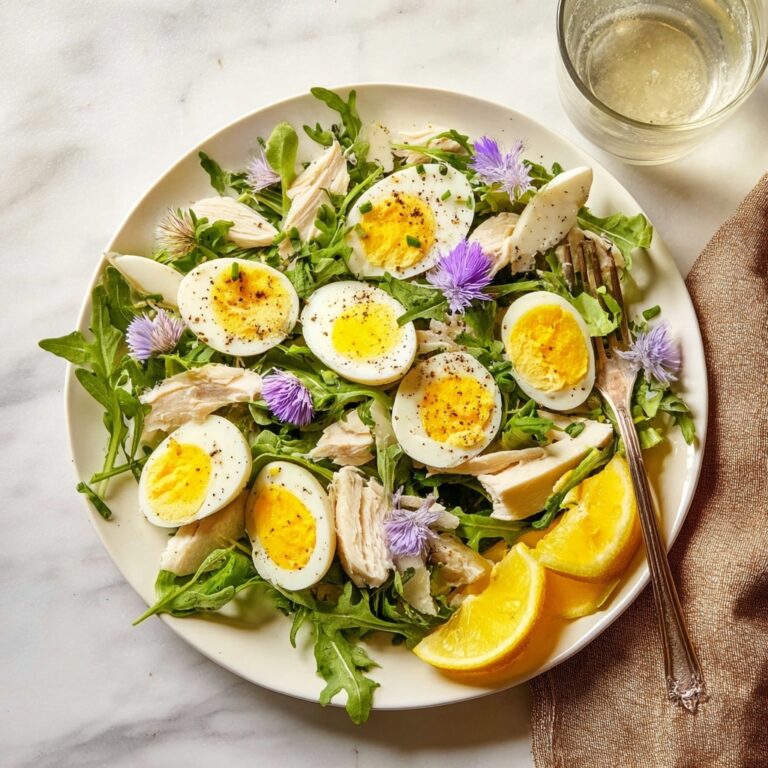 Heart of Palm Salad with Hard-Boiled Eggs, Chicken, and Chives Recipe