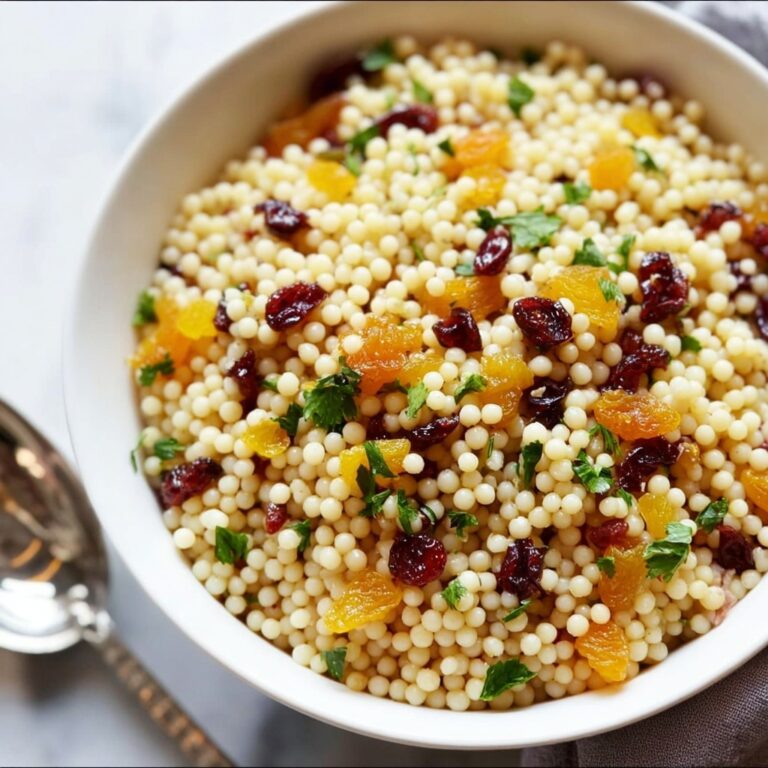 Pearl Couscous with Preserved Lemon, Apricots, and Pistachios Recipe