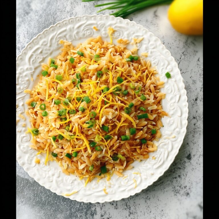 Easy Orzo Pilaf with Lemon and Chives Recipe