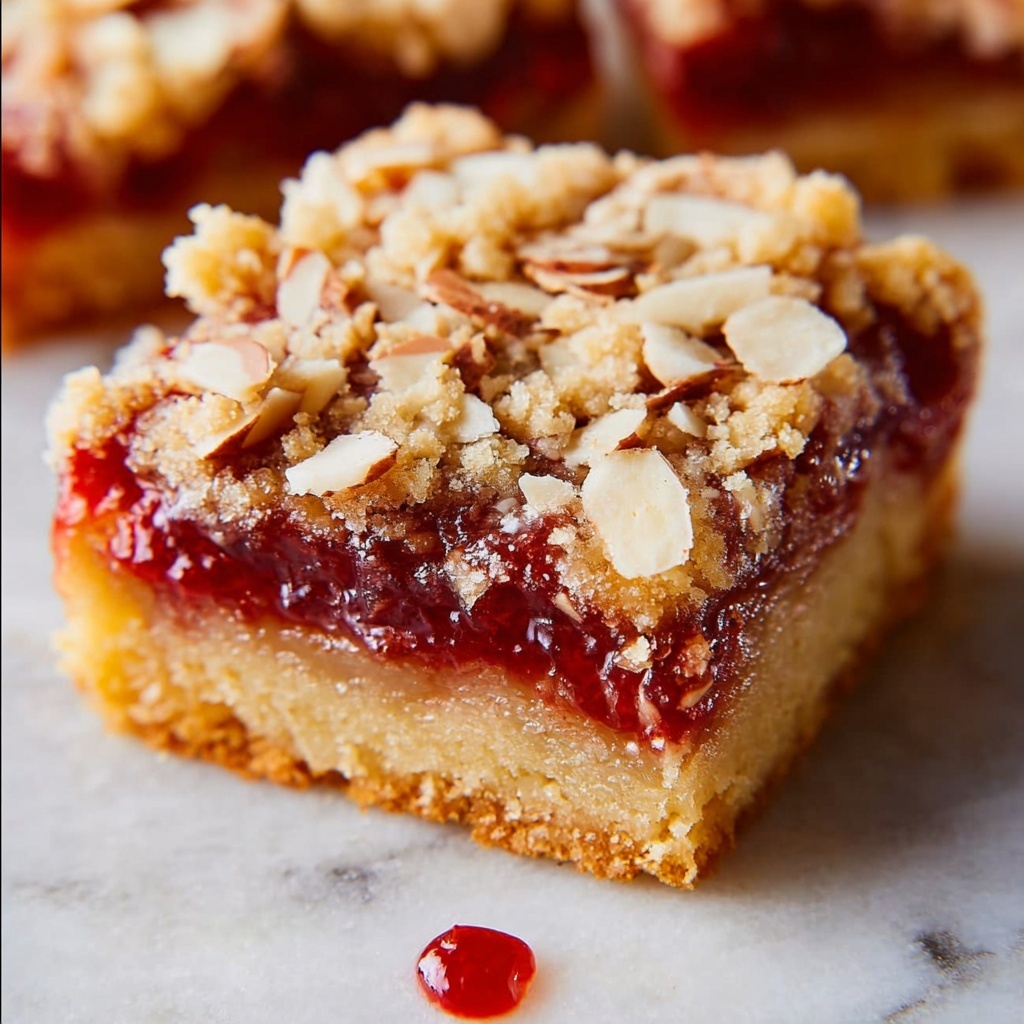 Raspberry Almond Crumb Bars Recipe - Recipe Image