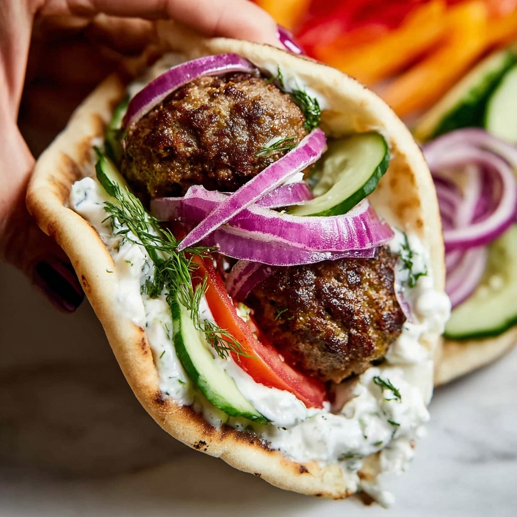 Greek Gyro with Homemade Gyro Meat Recipe - Recipe Image