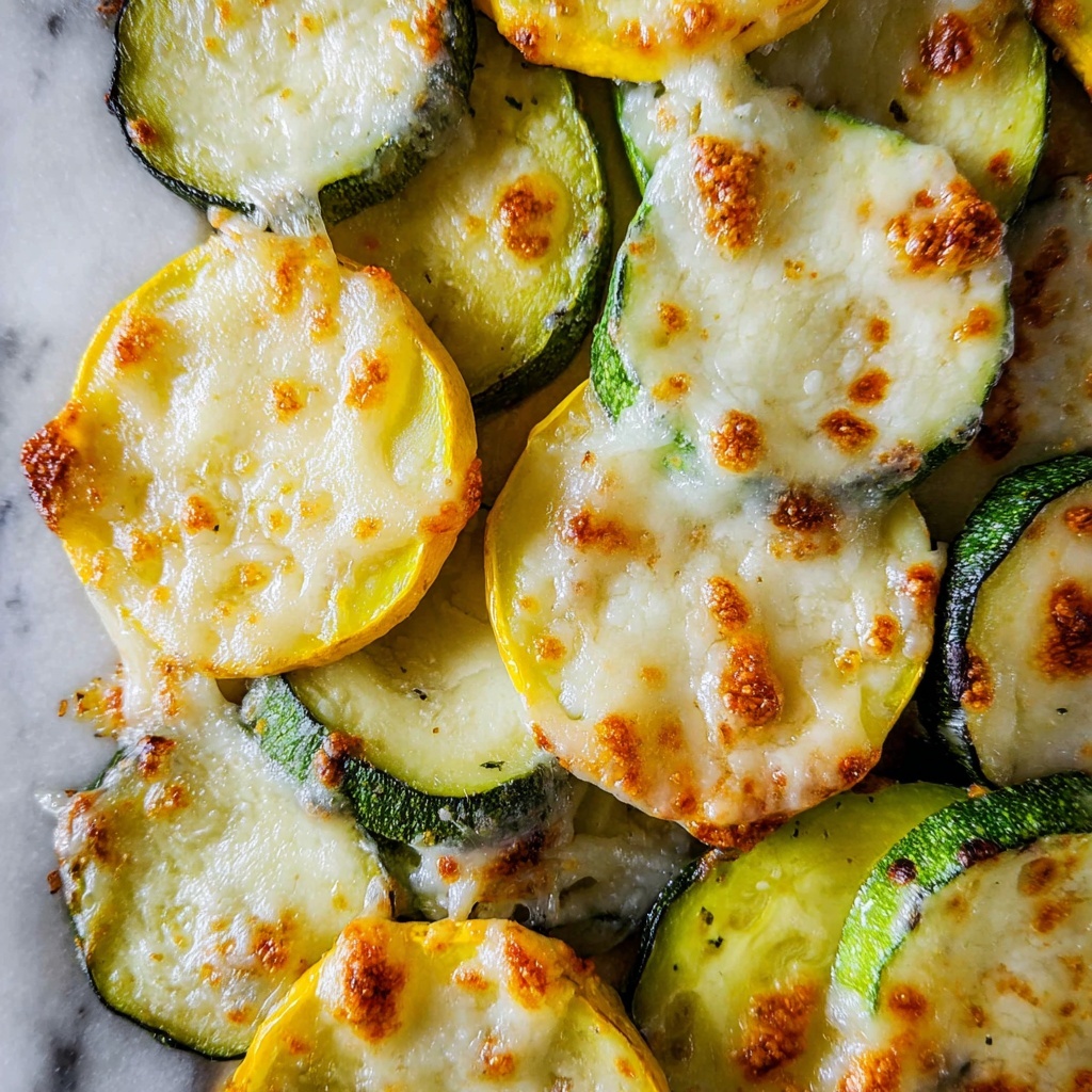 Parmesan Crusted Zucchini and Yellow Squash Recipe - Recipe Image