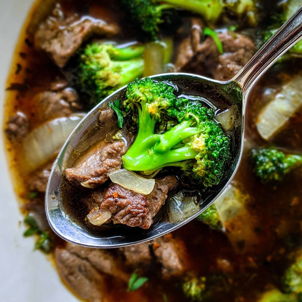 Chinese Broccoli Beef Soup Recipe - Recipe Image