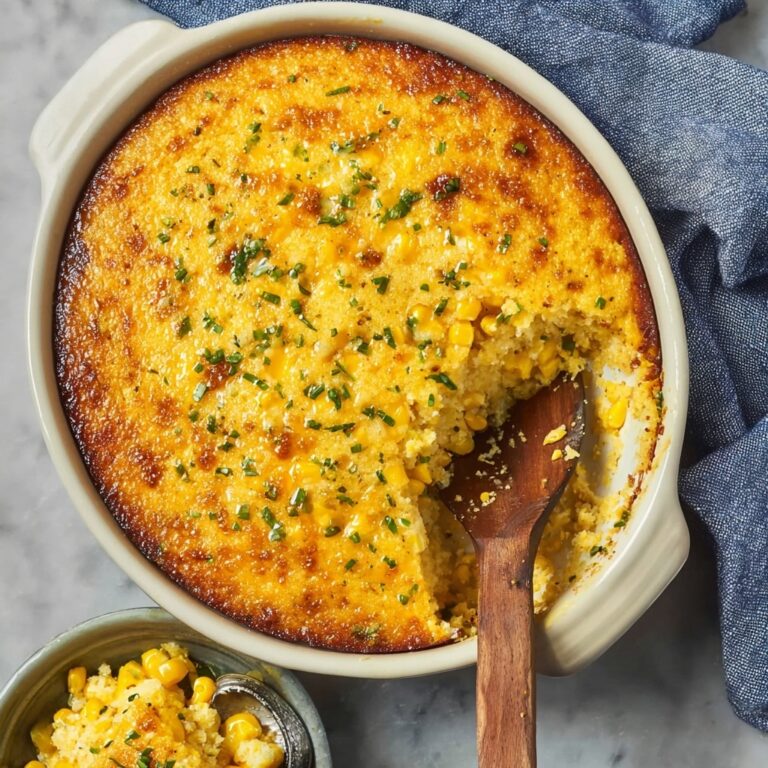 Creamy Corn Pudding with Bacon and Fresh Herbs Recipe