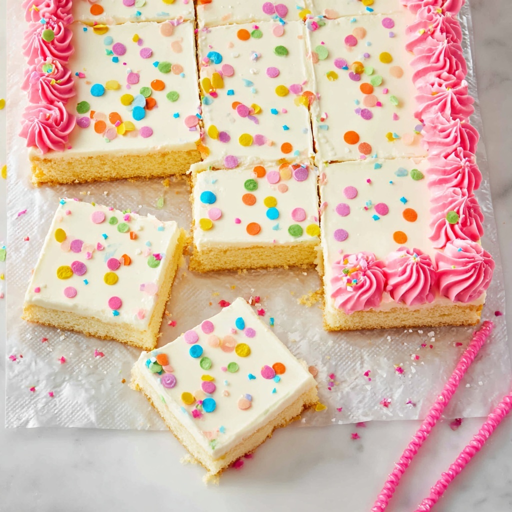Vanilla Sheet Cake with Creamy Vanilla Frosting Recipe - Recipe Image