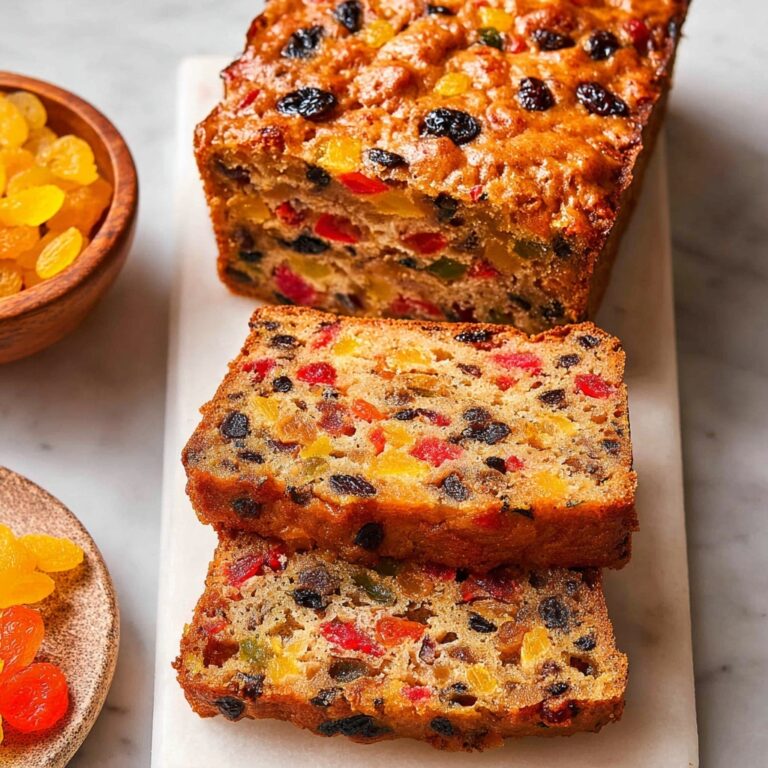 Fruit Cake with Dried Fruits, Candied Cherries, and Pecans Recipe