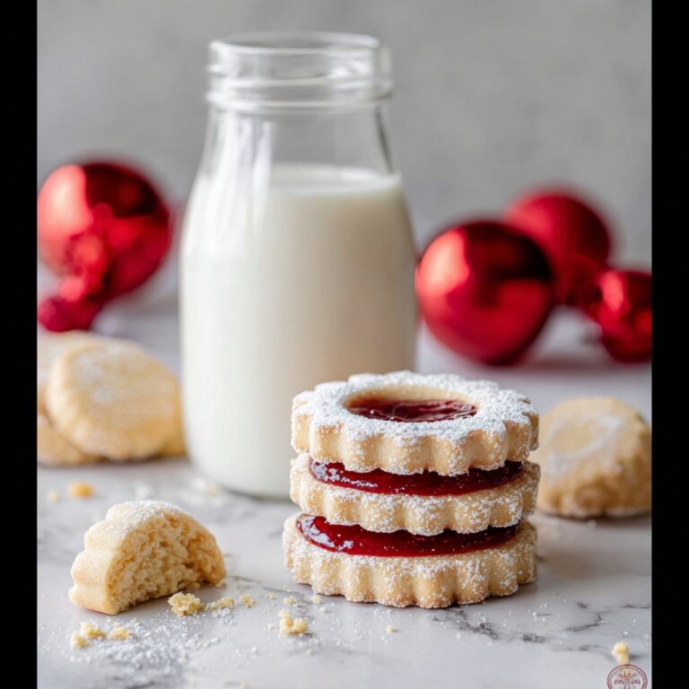 Homemade Linzer Cookies with Cherry Jam Recipe
