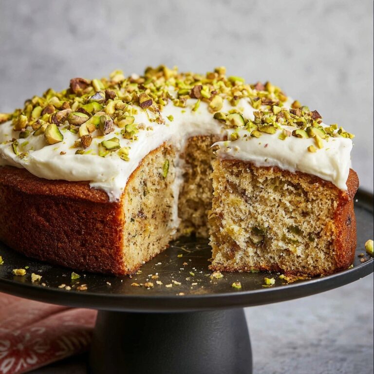 Pistachio Cake with Cream Cheese Frosting Recipe