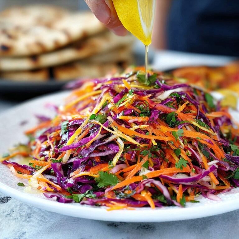 Shredded Red Cabbage, Carrot and Mint Salad Recipe