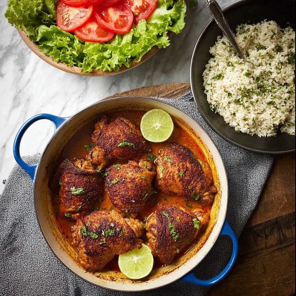 Peruvian Chicken with Garlic Butter Rice Recipe - Recipe Image