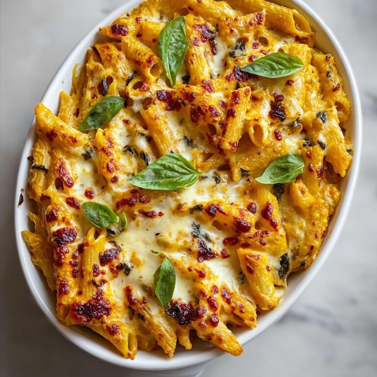 Cheesy Pumpkin Ricotta Pasta Bake Recipe
