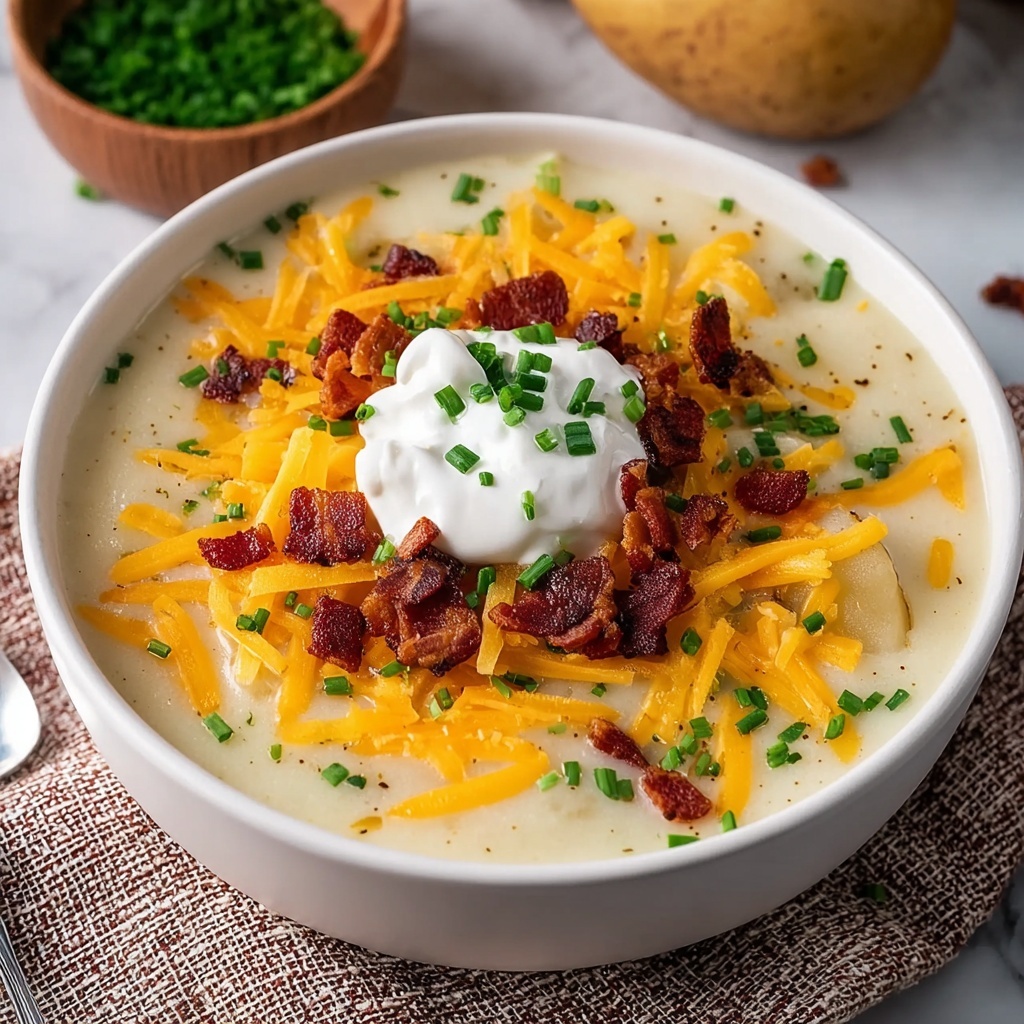 Rich Creamy Baked Potato Soup Recipe - Recipe Image