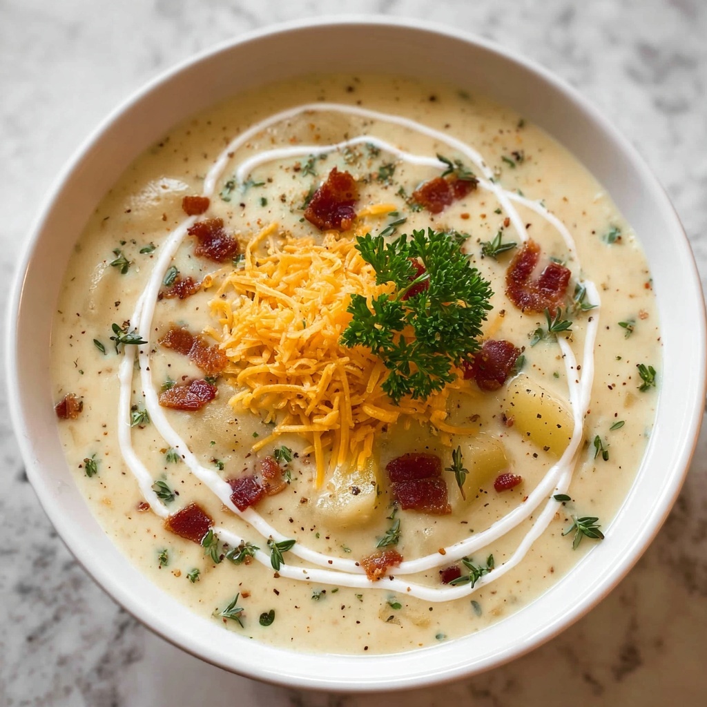 Creamy Rustic Potato Soup Recipe - Recipe Image