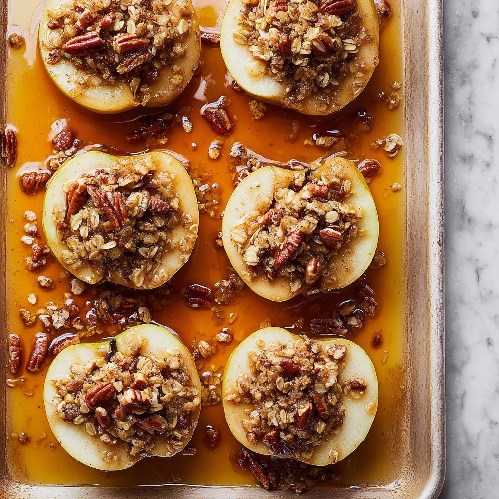 Baked Apples with Oatmeal and Spiced Nut Filling Recipe - Recipe Image