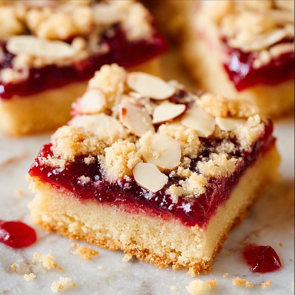 Raspberry Almond Crumb Bars Recipe - Recipe Image