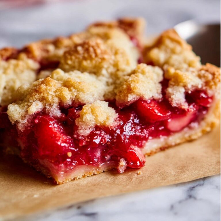 Rhubarb Bars with Shortbread Crust Recipe