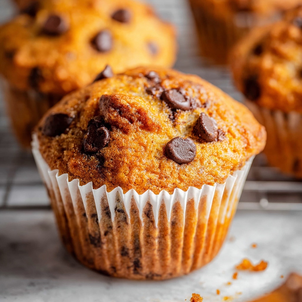 Pumpkin Chocolate Chip Muffins Recipe - Recipe Image