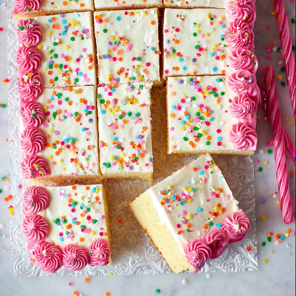 Vanilla Sheet Cake with Creamy Vanilla Frosting Recipe - Recipe Image